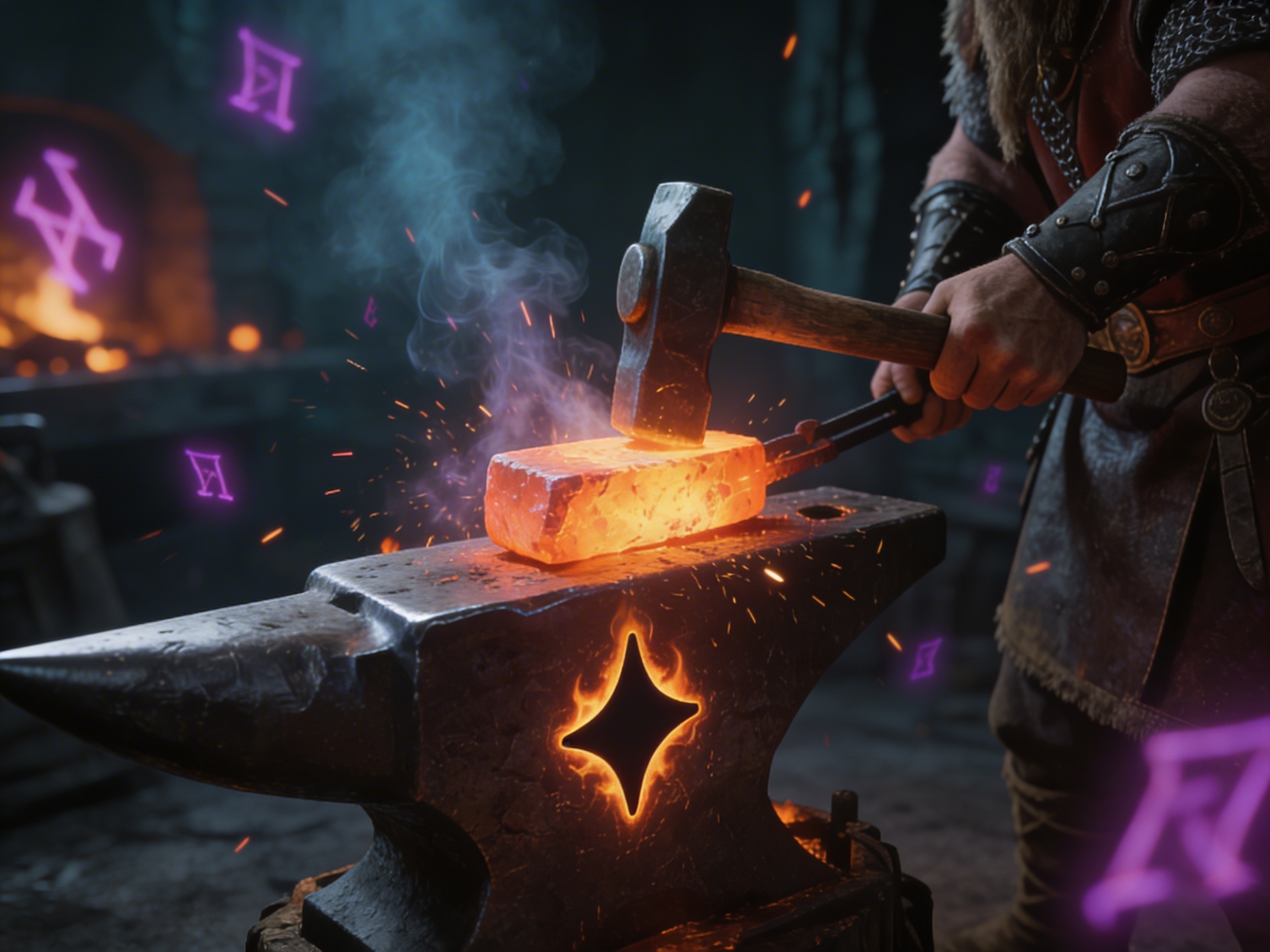 AI image generation results from structured prompt